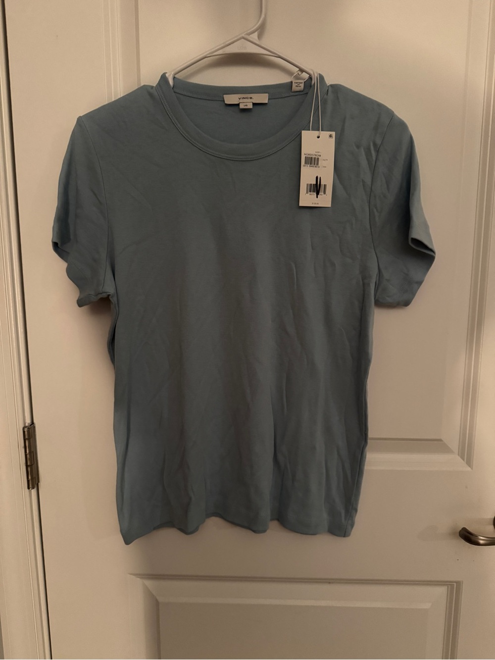 Vince Short Sleeve Crew Neck Tee — Light Blue